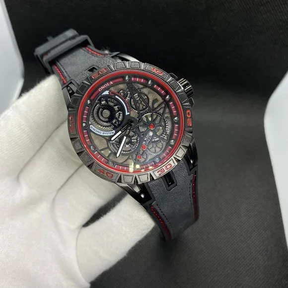 Men's Skeleton Military Quartz Top Quality Watch